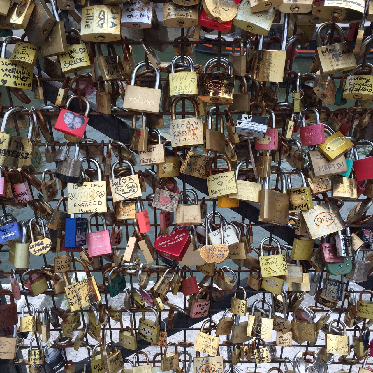 A lock isn't romantic--they're dangerous to the bridges and polluting to the waters below.