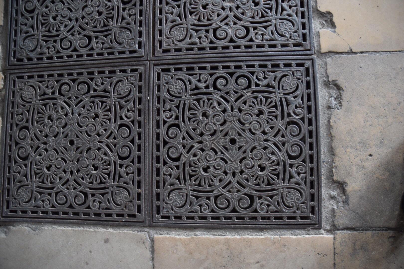 Iron gates provide inspiration from from Paris for quilters.  